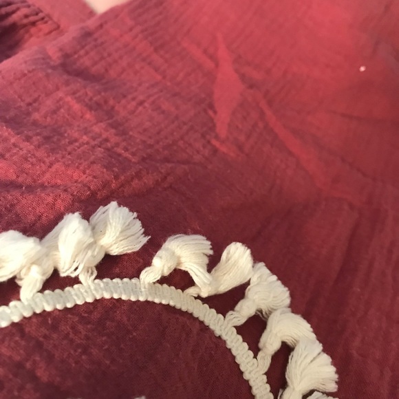 Umgee cotton tassel red dress - Picture 4 of 5